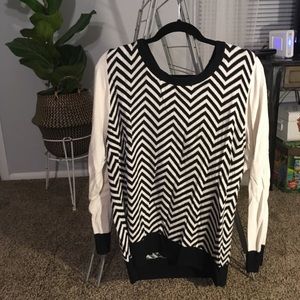 Chevron print sweater